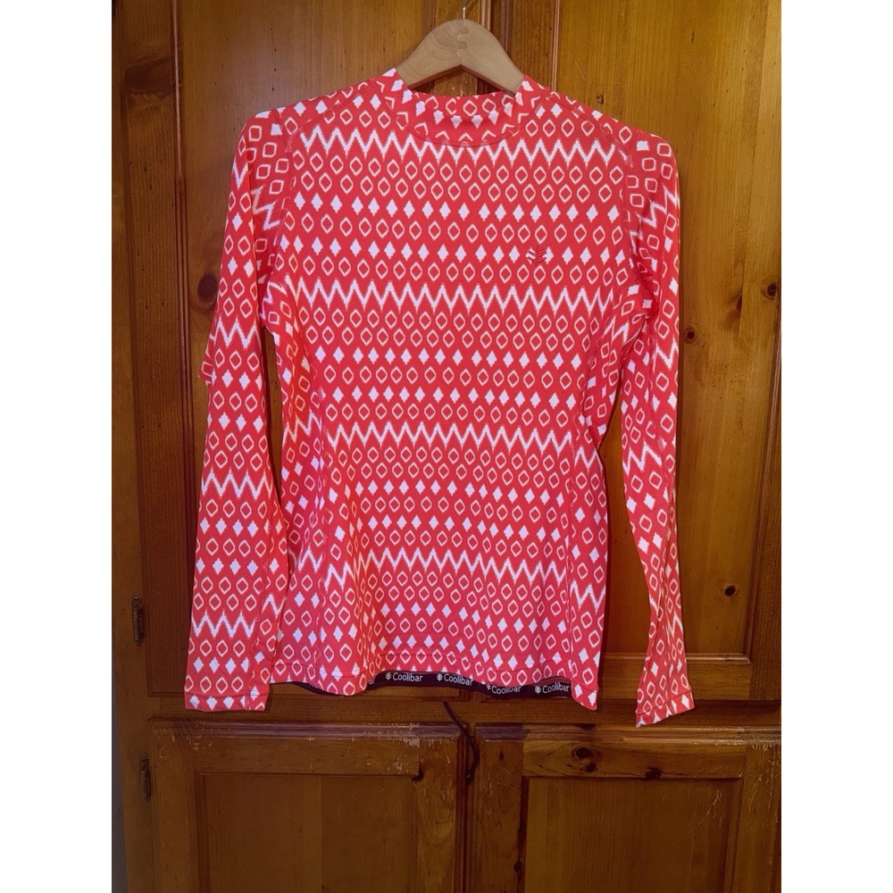 Coolibar Rash Guard UPF 50+ Long Sleeve Shirt Top Women's S Swim Floral Pink